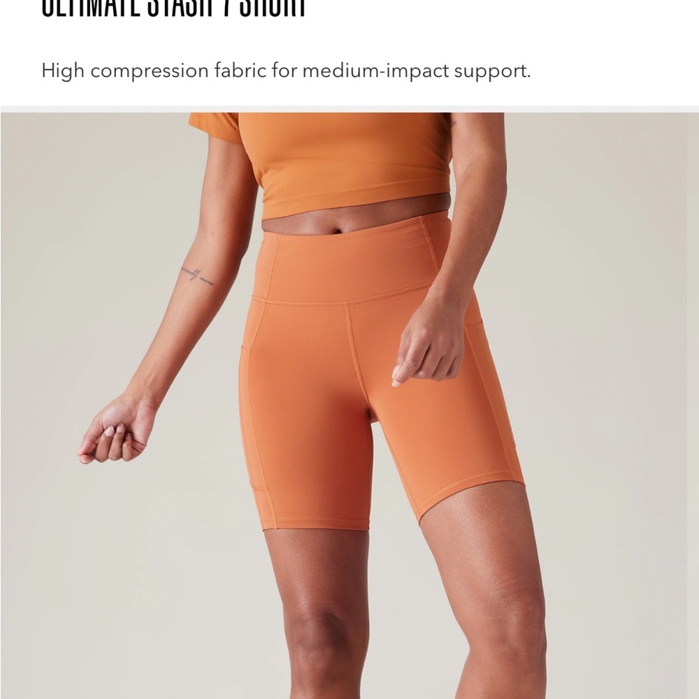 Brand new Athleta bike shorts.  Purchased wrong size. - Picture 6 of 6